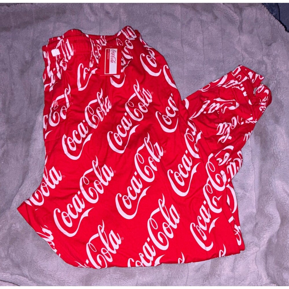 Coca-Cola Men’s Red White Pj Lounge Pants Size XXL NWT A11